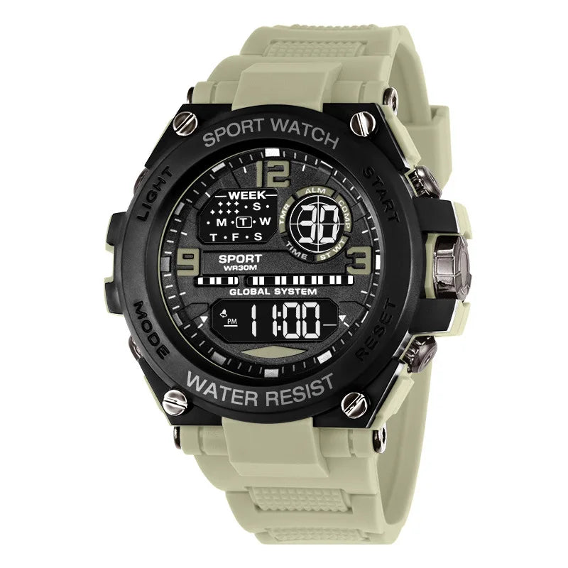 Men Waterproof Sports Watch Multifunction digital and analog Anti Drop and Shock-absorbing Wristwatches