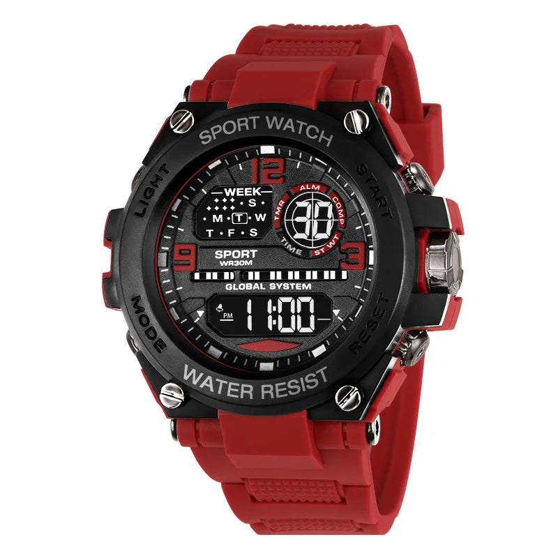Men Waterproof Sports Watch Multifunction digital and analog Anti Drop and Shock-absorbing Wristwatches