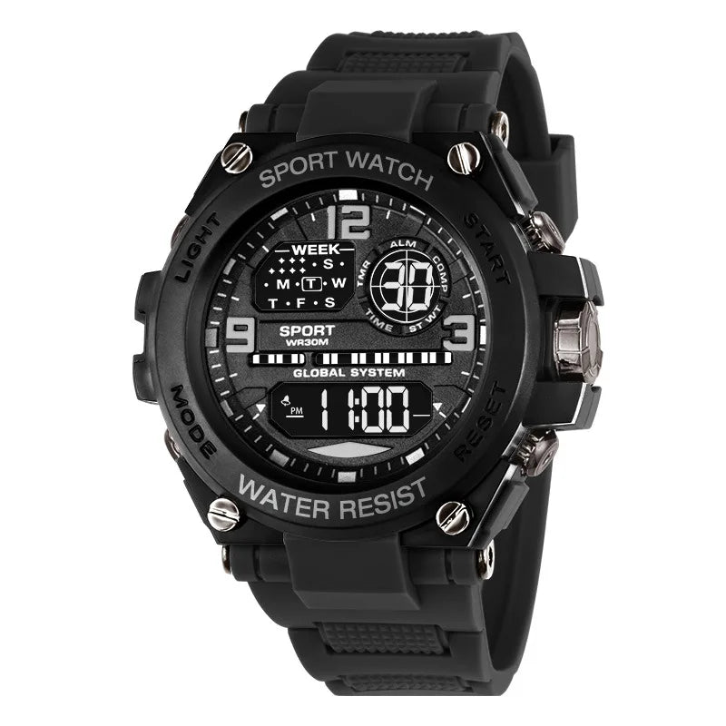 Men Waterproof Sports Watch Multifunction digital and analog Anti Drop and Shock-absorbing Wristwatches