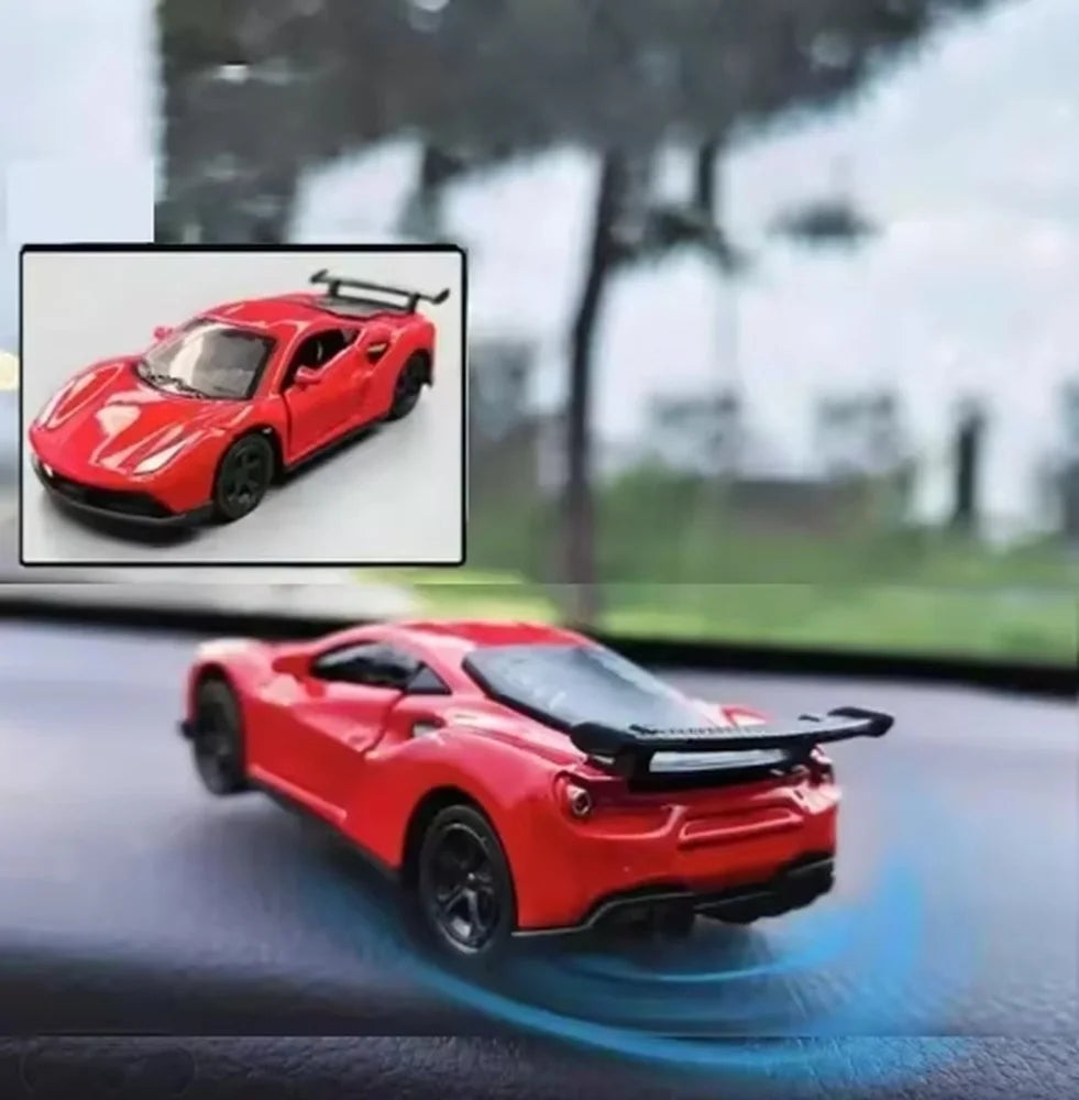 Car Individuality Center Console Decoration Sports Car Drift Rotating Car Decor Auto DashboardTurning Racing Model Decoration