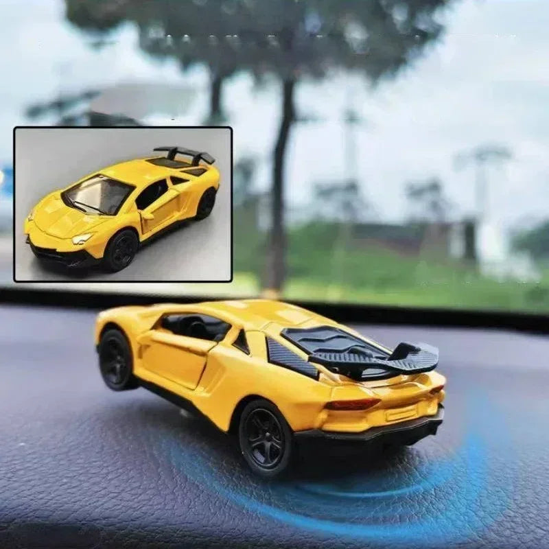 Car Individuality Center Console Decoration Sports Car Drift Rotating Car Decor Auto DashboardTurning Racing Model Decoration