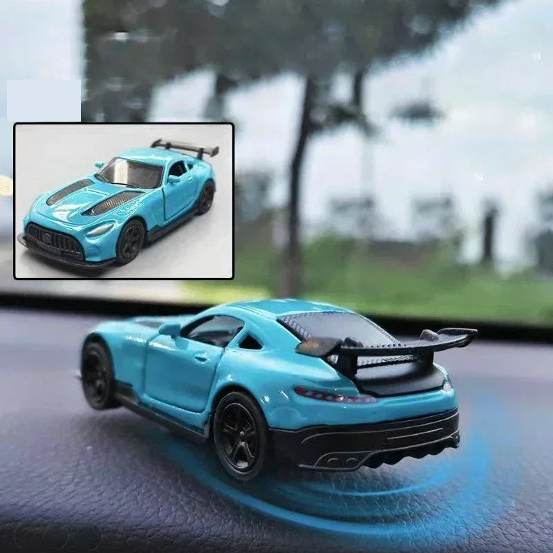 Car Individuality Center Console Decoration Sports Car Drift Rotating Car Decor Auto DashboardTurning Racing Model Decoration