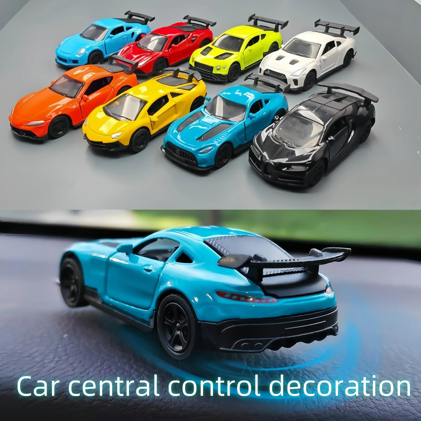 Car Individuality Center Console Decoration Sports Car Drift Rotating Car Decor Auto DashboardTurning Racing Model Decoration